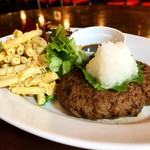 はんばーぐ ますおで取材時に注文したハンバーグ
